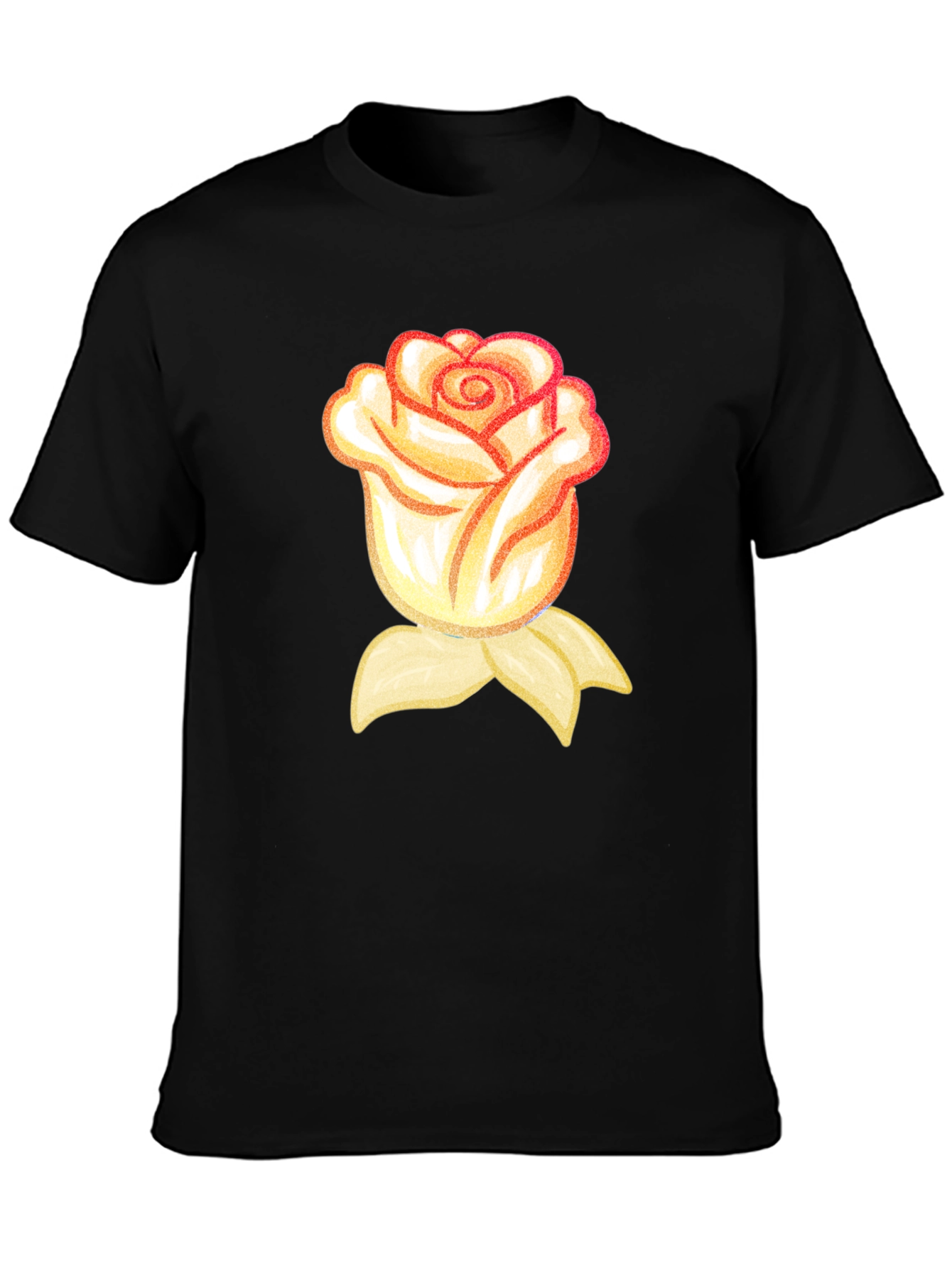 Rose Graphic T-Shirt - Black