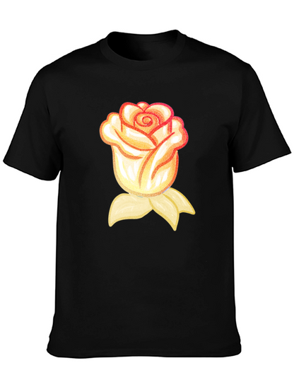 Rose Graphic T-Shirt - Black