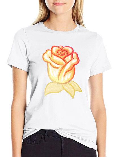 Rose Graphic T-Shirt - Black