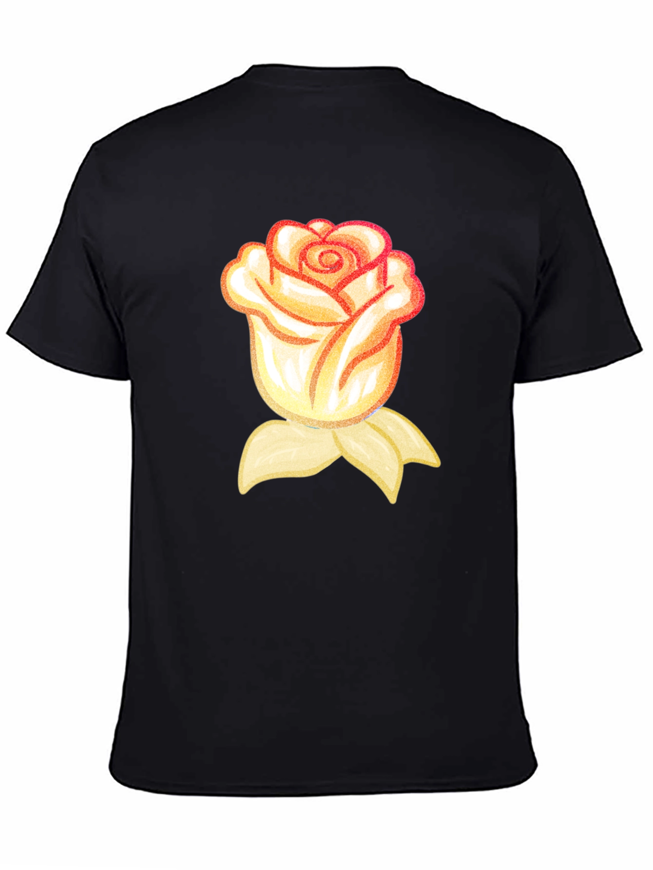 Rose Graphic T-Shirt - Black