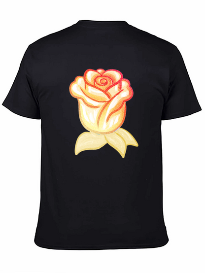Rose Graphic T-Shirt - Black