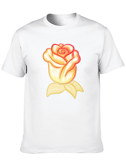 Rose Graphic T-Shirt - Black