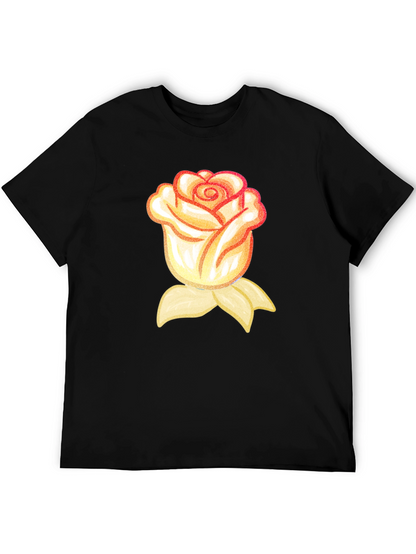 Rose Graphic T-Shirt - Black