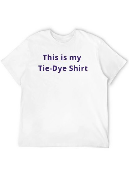 Funny Tie-Dye Shirt - Mens Black Cotton Tee