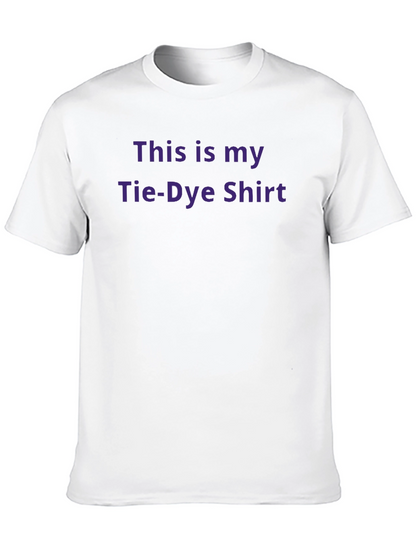 Funny Tie-Dye Shirt - Mens Black Cotton Tee