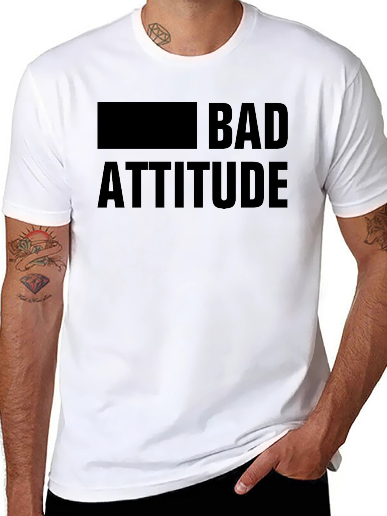Bad Attitude Graphic T-Shirt - Bold & Edgy Design