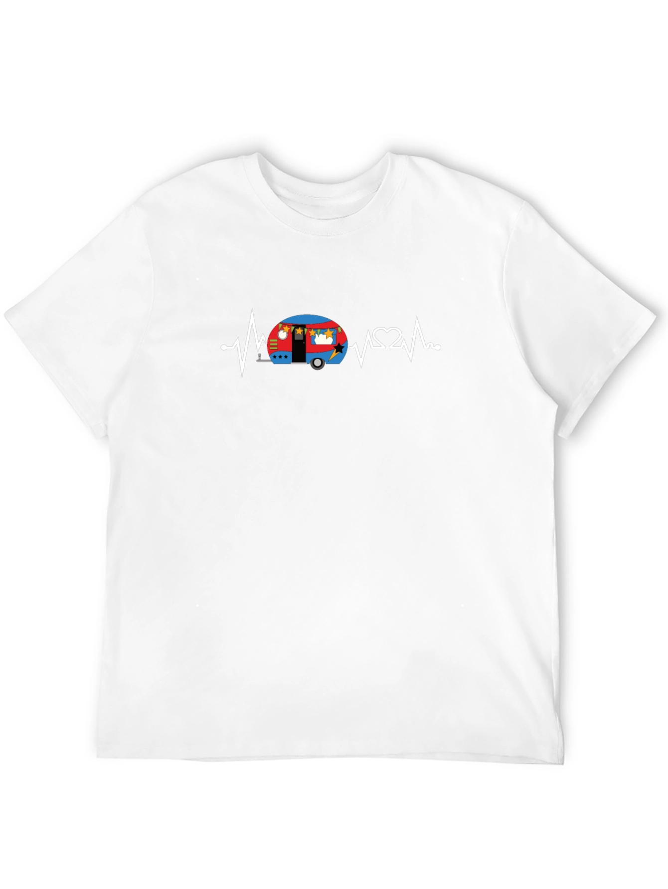 Camper Heartbeat T-Shirt - Camping Lover Tee