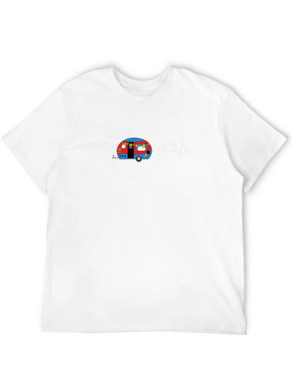 Camper Heartbeat T-Shirt - Camping Lover Tee