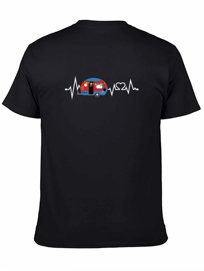 Camper Heartbeat T-Shirt - Camping Lover Tee