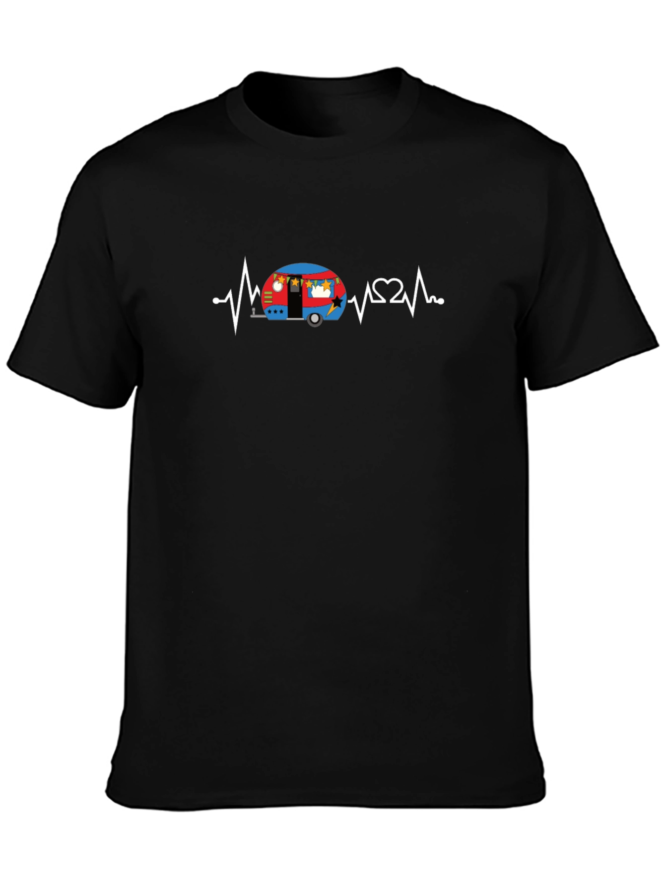 Camper Heartbeat T-Shirt - Camping Lover Tee
