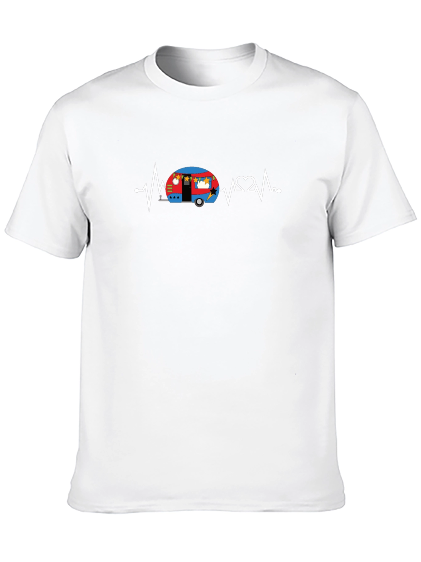 Camper Heartbeat T-Shirt - Camping Lover Tee