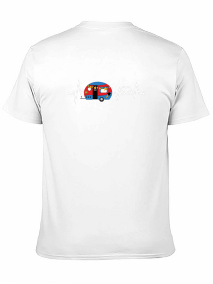 Camper Heartbeat T-Shirt - Camping Lover Tee