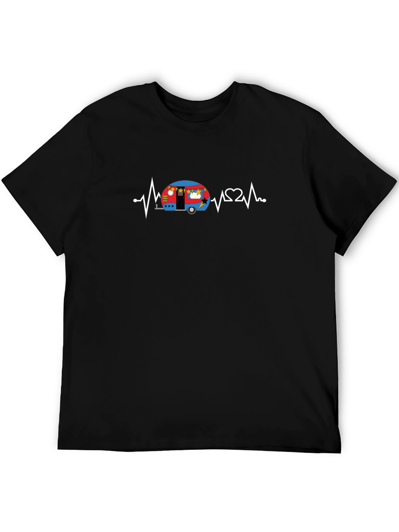 Camper Heartbeat T-Shirt - Camping Lover Tee