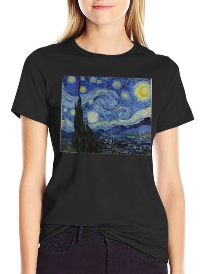 Starry Night Graphic Tee - Art Inspired T-Shirt