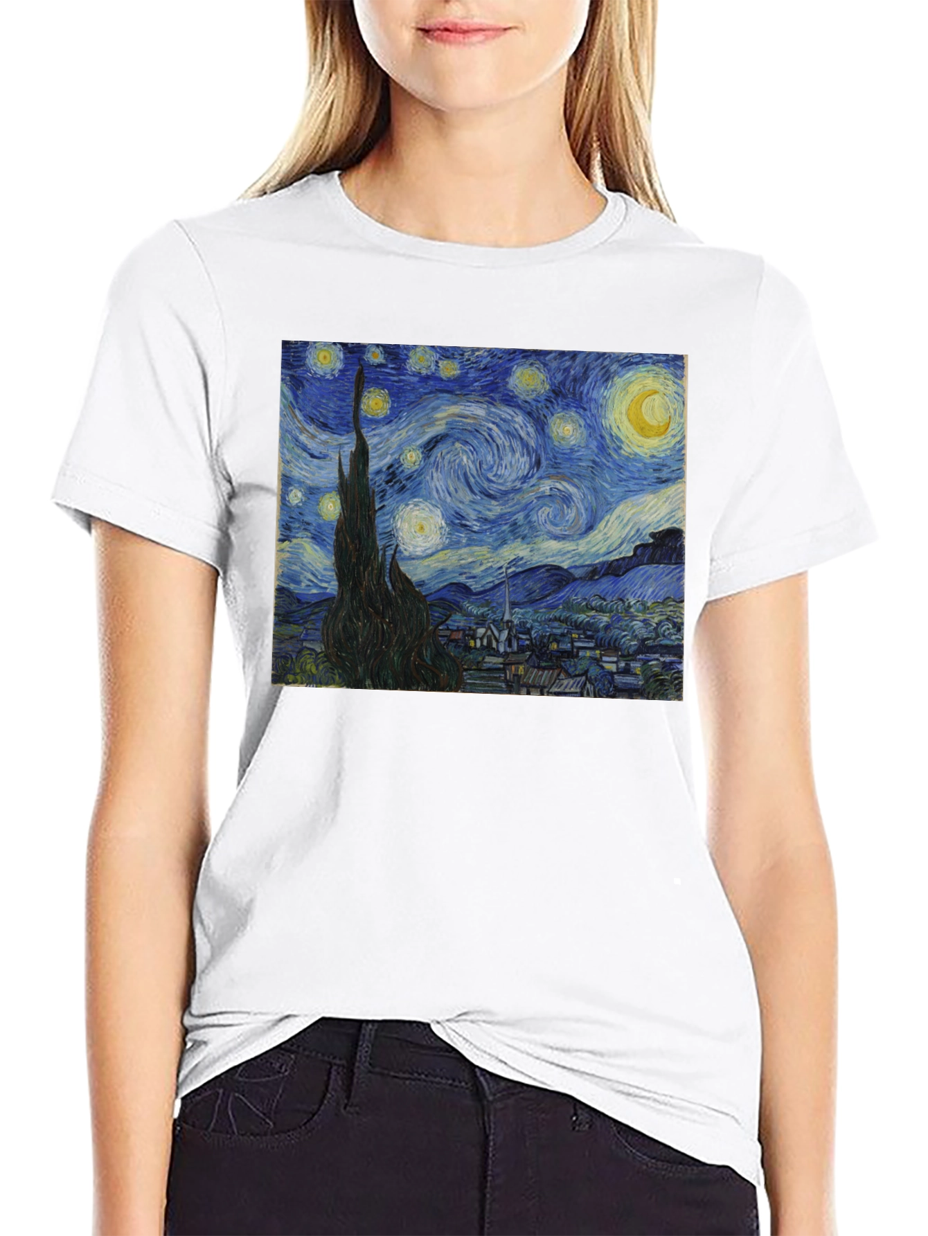 Starry Night Graphic Tee - Art Inspired T-Shirt