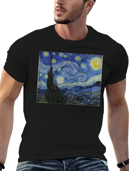 Starry Night Graphic Tee - Art Inspired T-Shirt