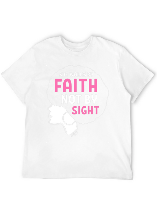 Faith Afro Graphic Tee - Walk by Faith Shirt