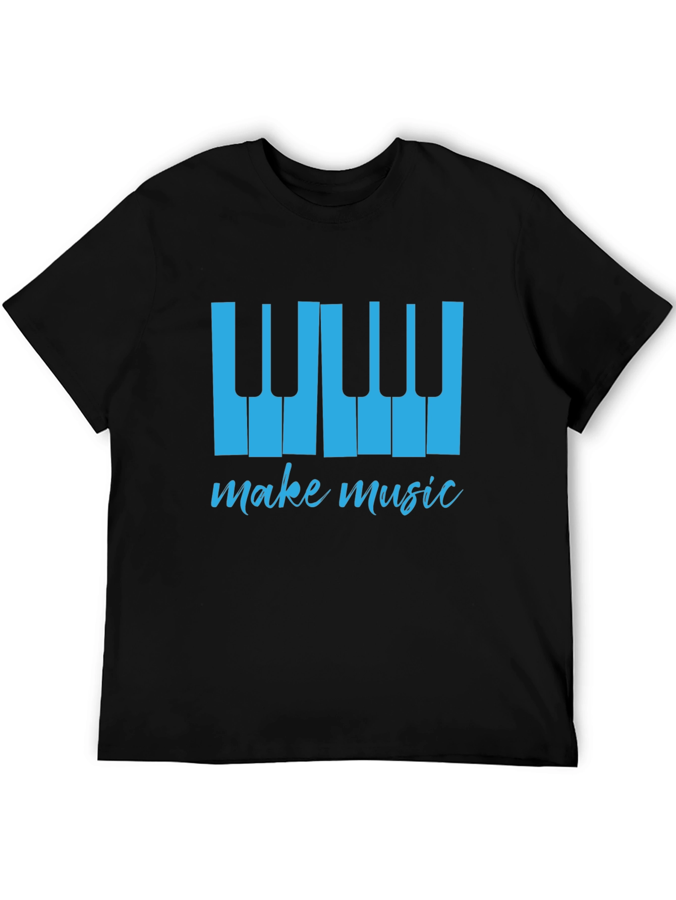 Make Music Tee - Piano Keys Graphic T-Shirt