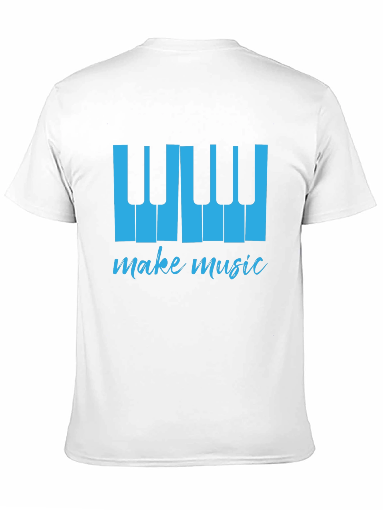 Make Music Tee - Piano Keys Graphic T-Shirt