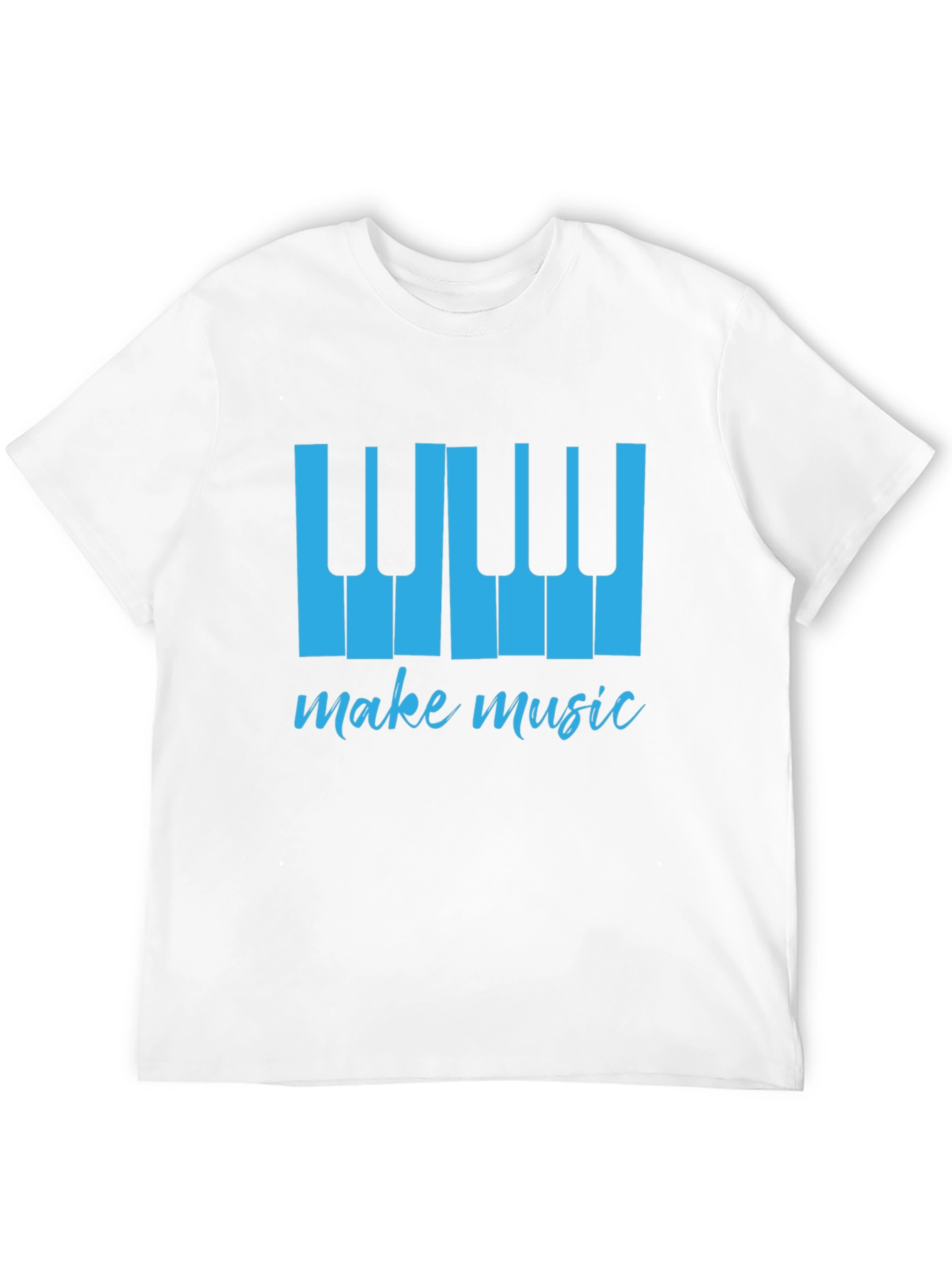 Make Music Tee - Piano Keys Graphic T-Shirt