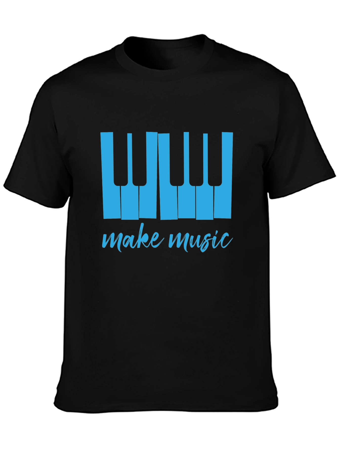 Make Music Tee - Piano Keys Graphic T-Shirt