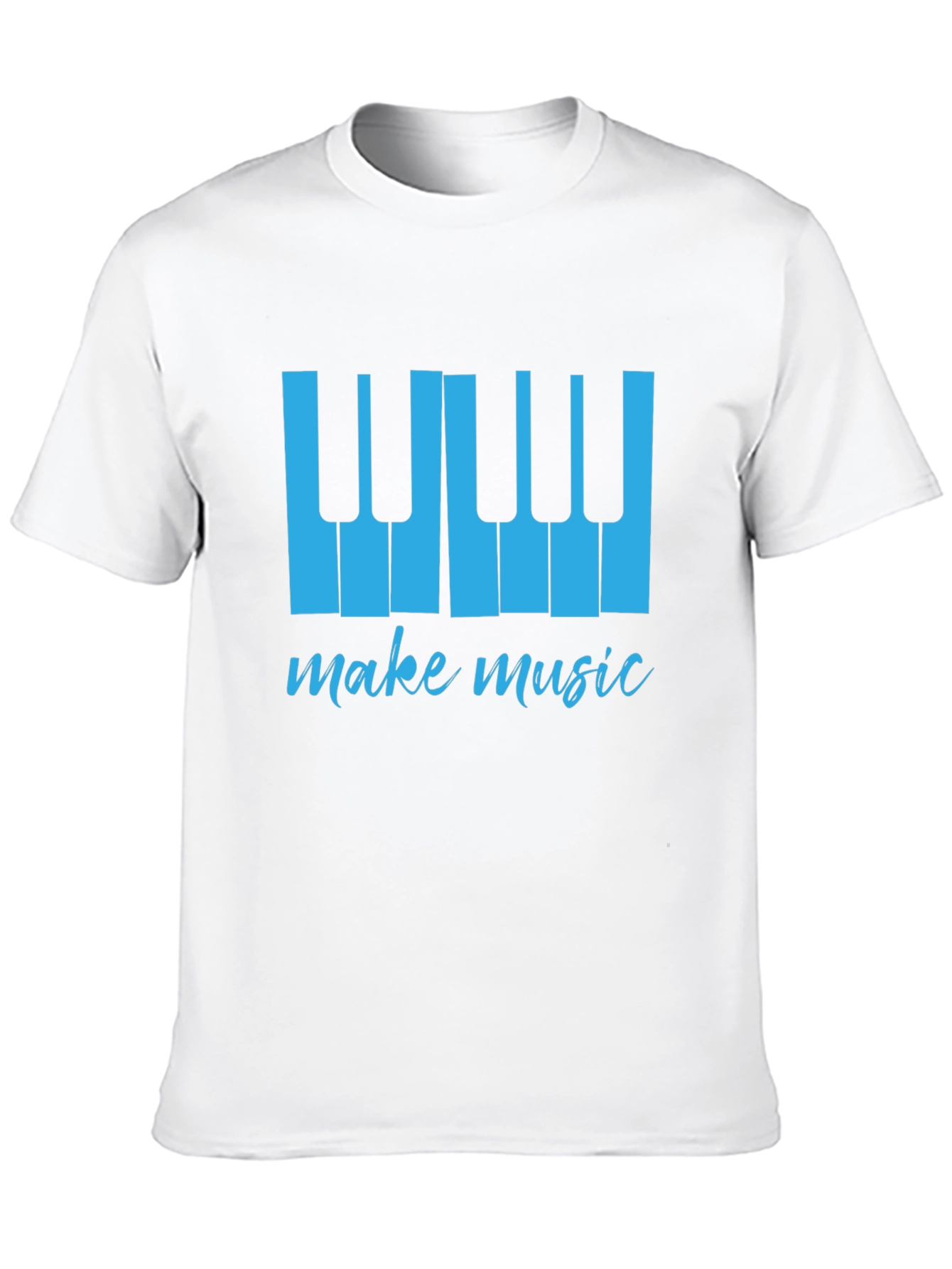 Make Music Tee - Piano Keys Graphic T-Shirt