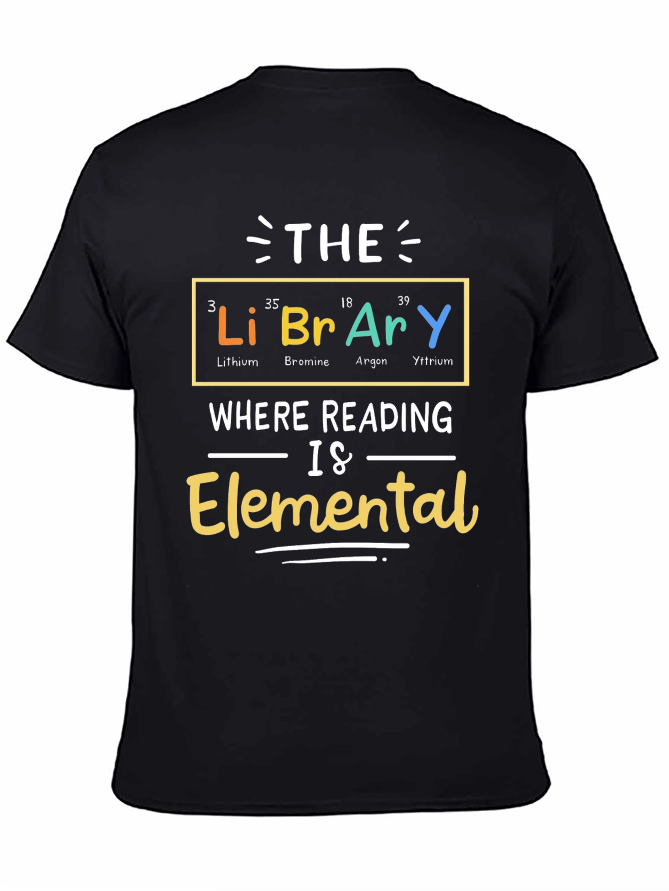 Library Elemental T-Shirt - Reading is Elemental