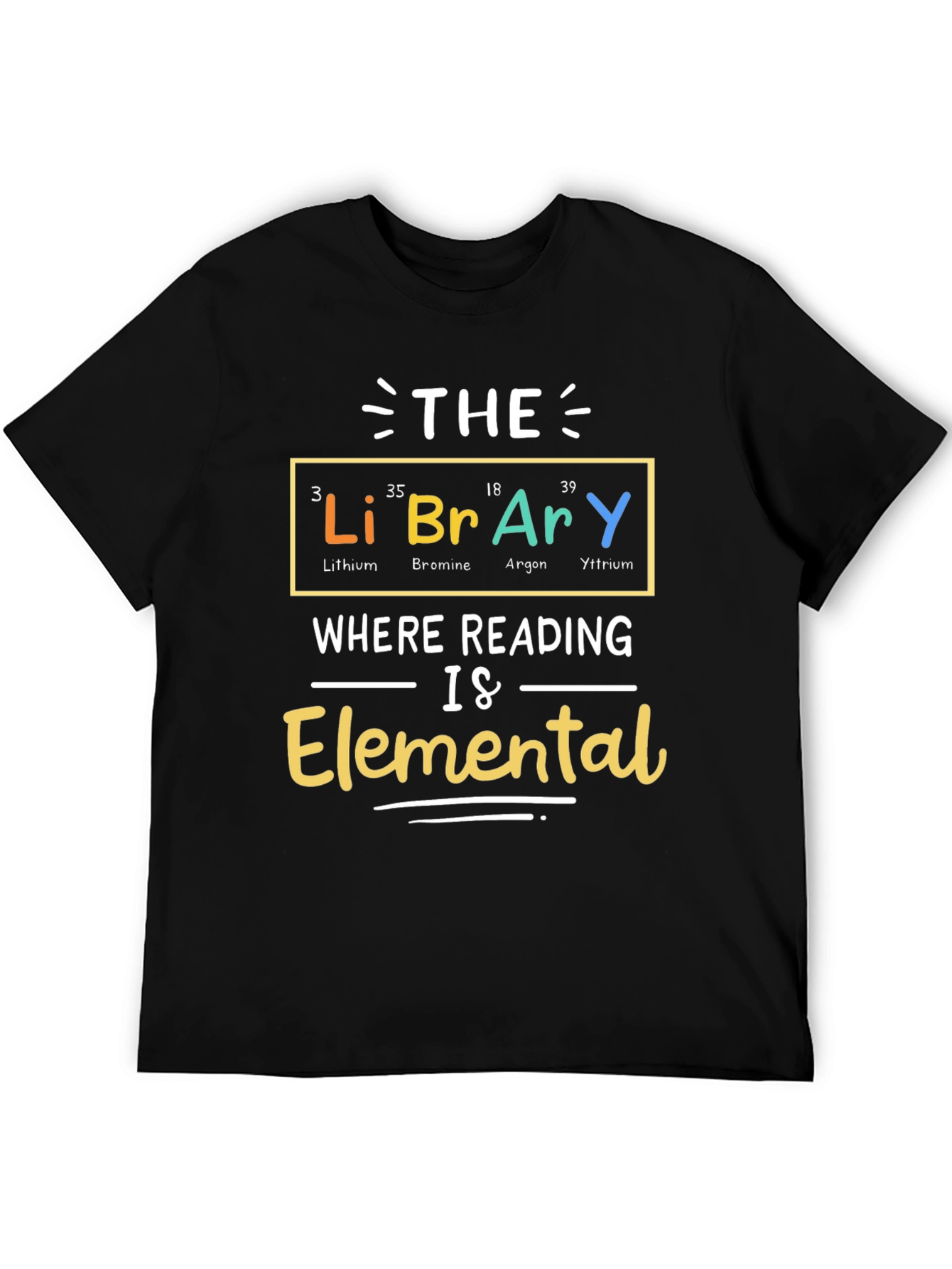 Library Elemental T-Shirt - Reading is Elemental