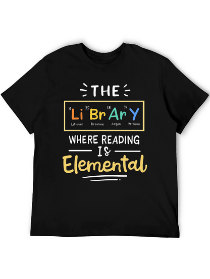 Library Elemental T-Shirt - Reading is Elemental