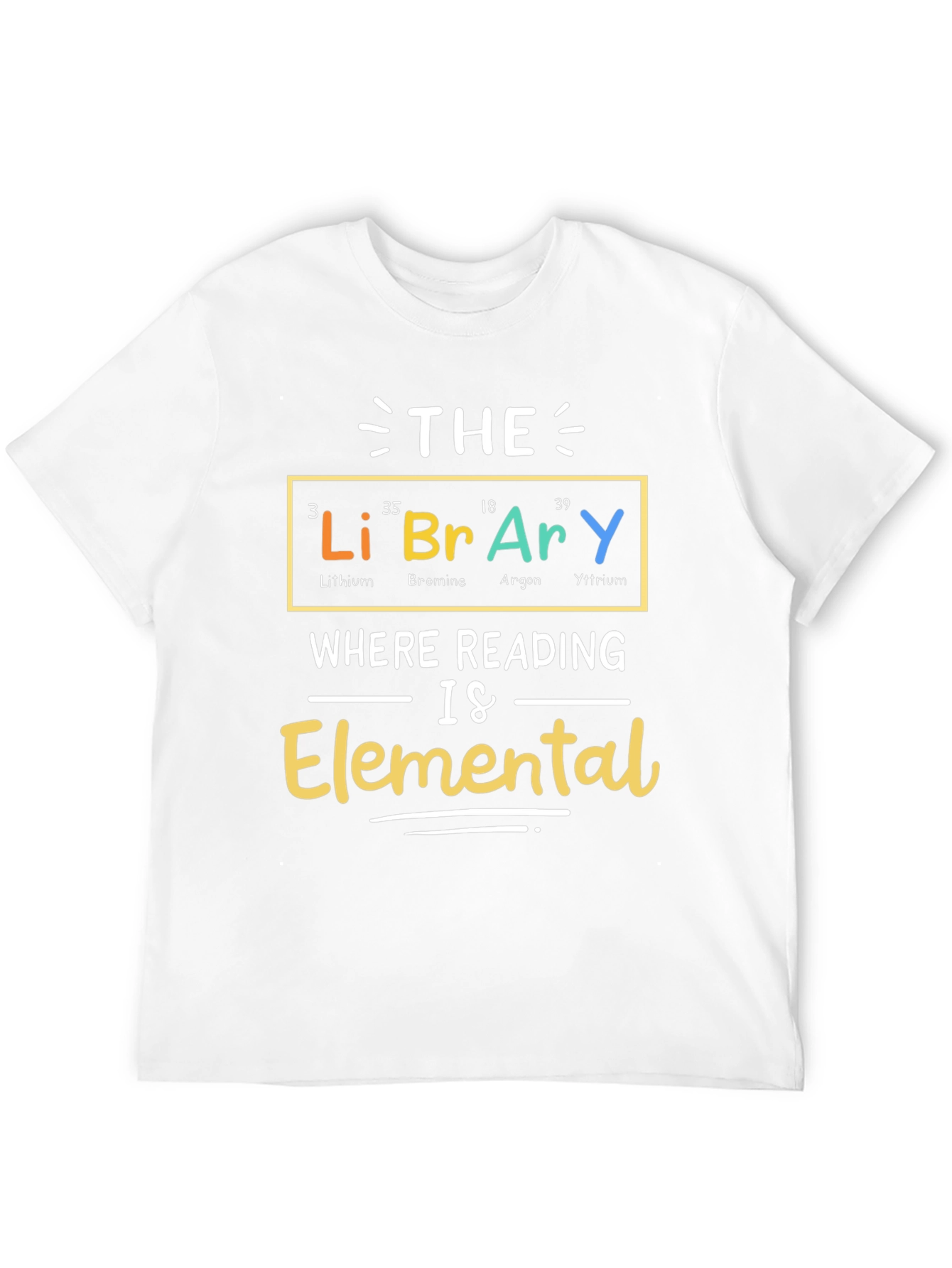 Library Elemental T-Shirt - Reading is Elemental