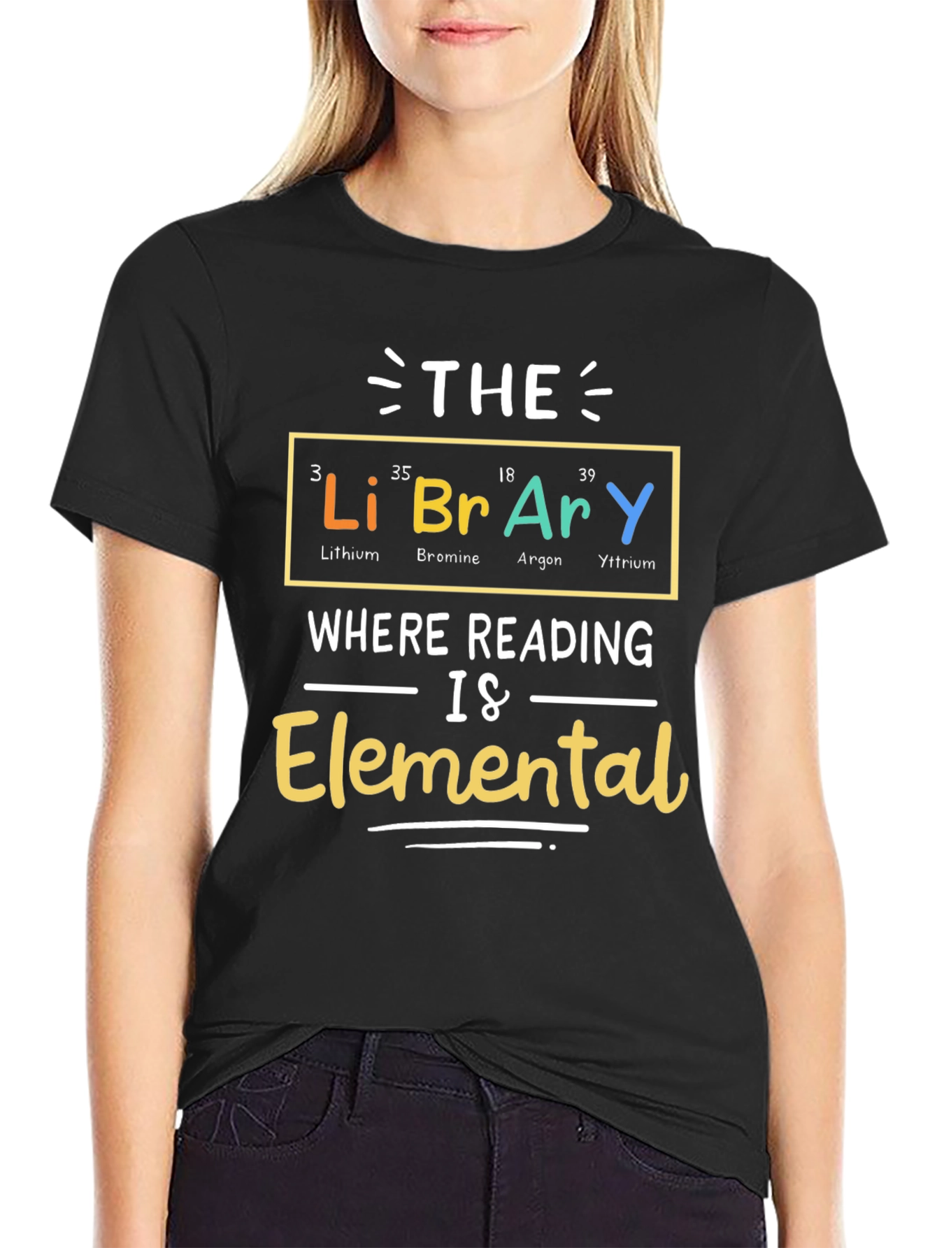 Library Elemental T-Shirt - Reading is Elemental