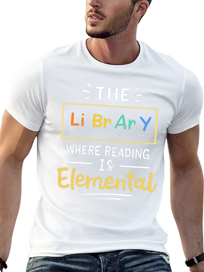 Library Elemental T-Shirt - Reading is Elemental