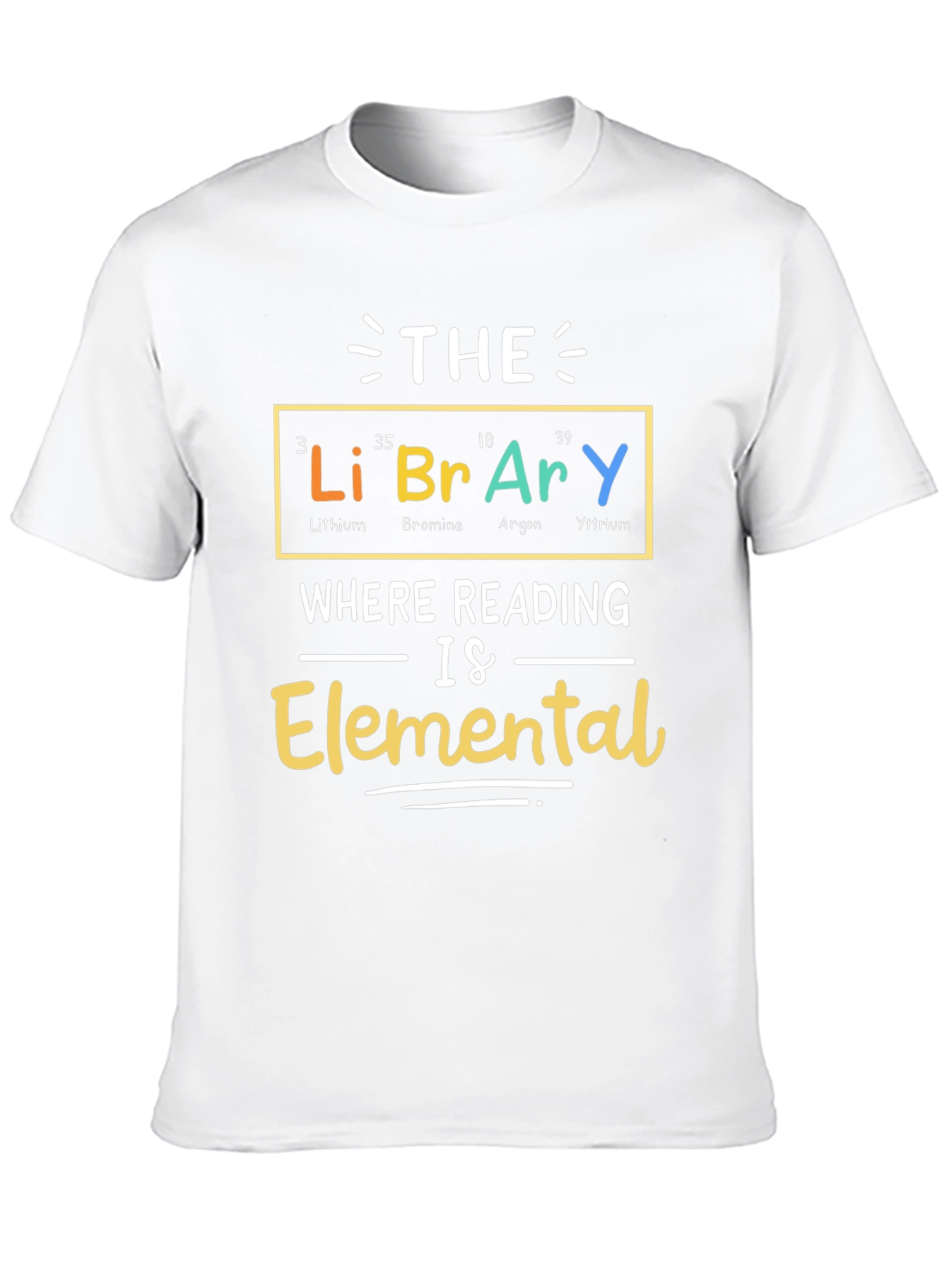 Library Elemental T-Shirt - Reading is Elemental