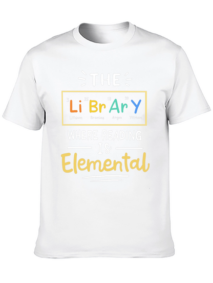 Library Elemental T-Shirt - Reading is Elemental