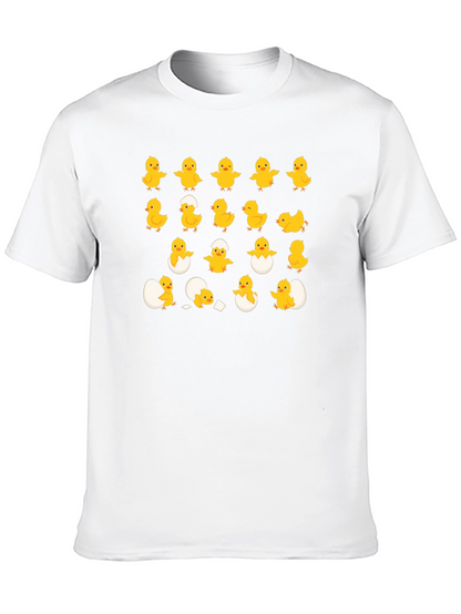 Cute Chick Hatching Black T-Shirt