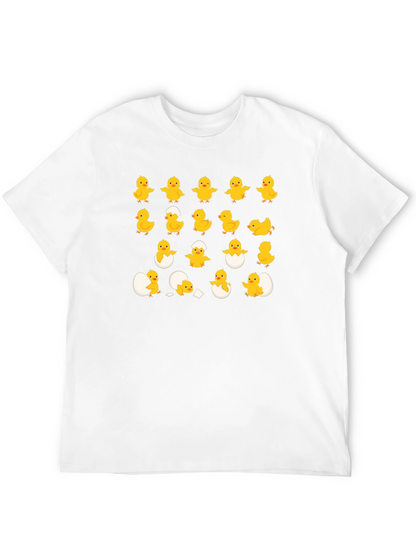 Cute Chick Hatching Black T-Shirt