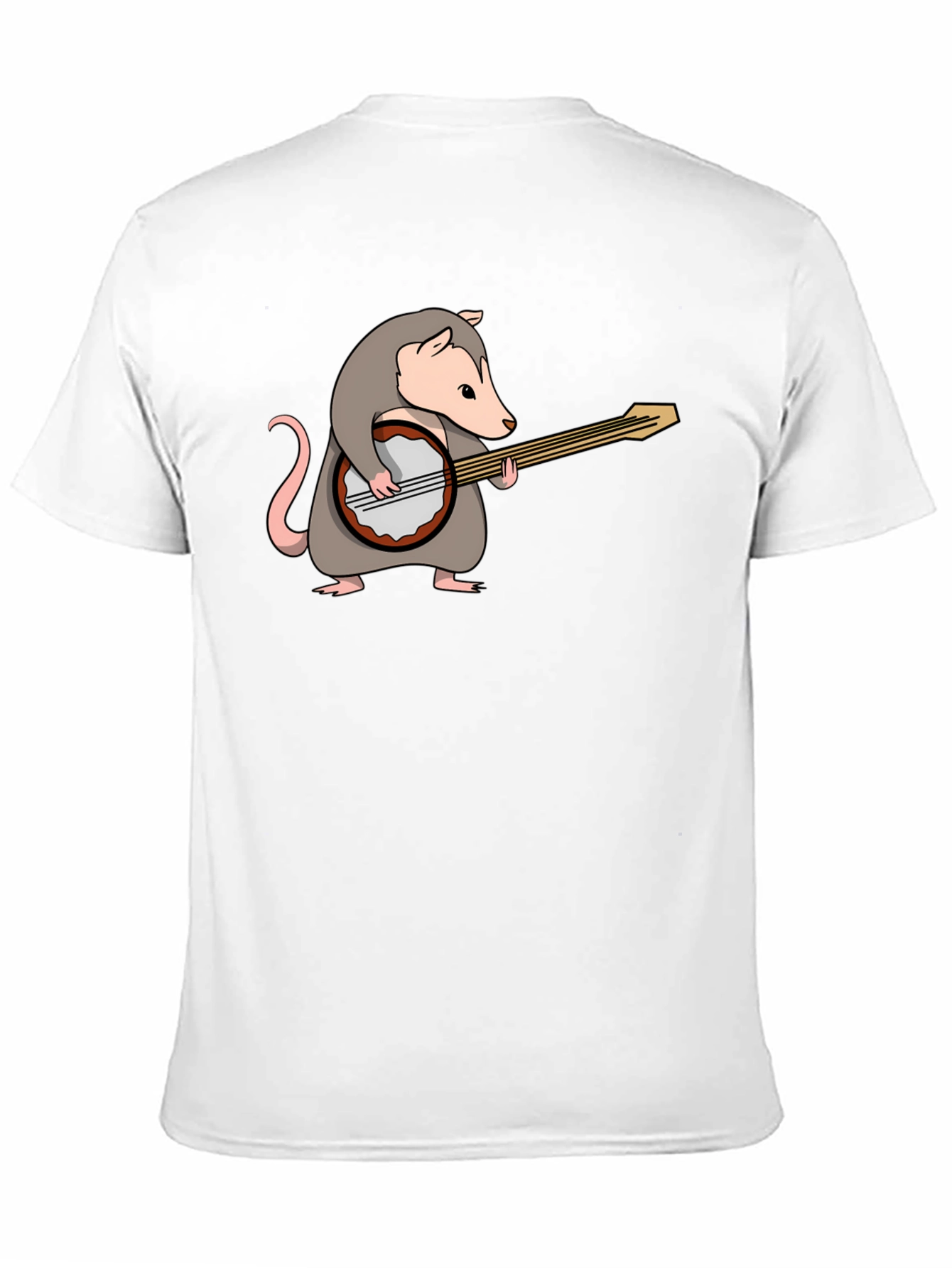 Opossum Banjo Player Graphic T-Shirt