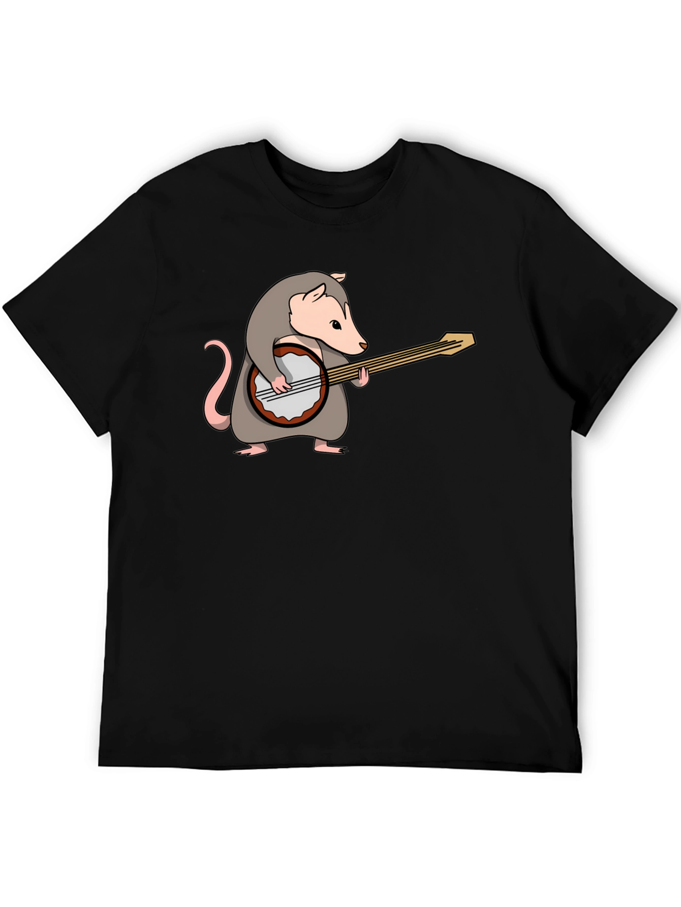 Opossum Banjo Player Graphic T-Shirt