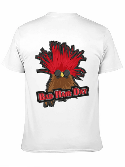 Bad Hair Day Rooster Graphic T-Shirt