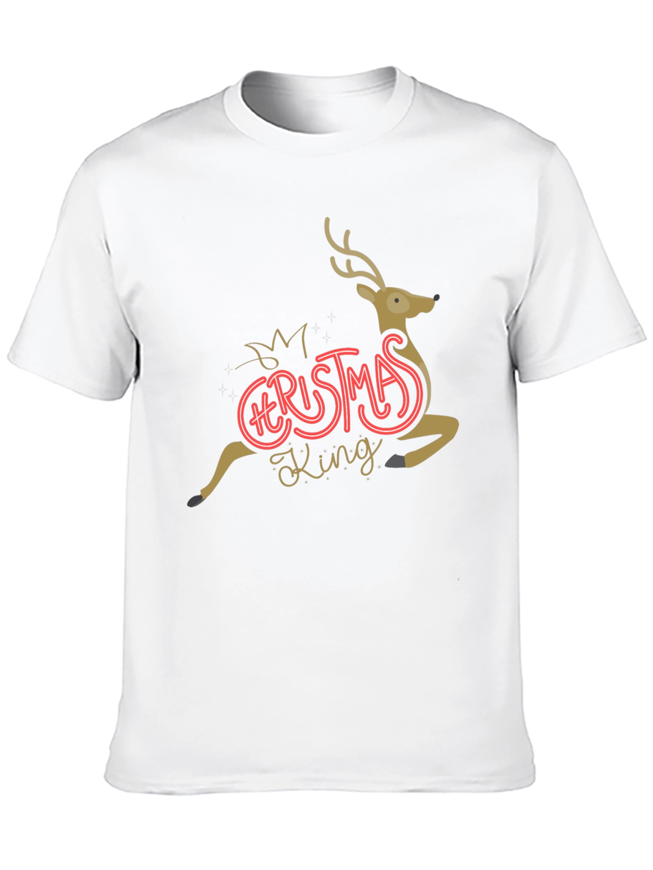 Christmas King Reindeer Graphic Tee