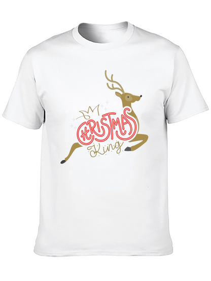 Christmas King Reindeer Graphic Tee