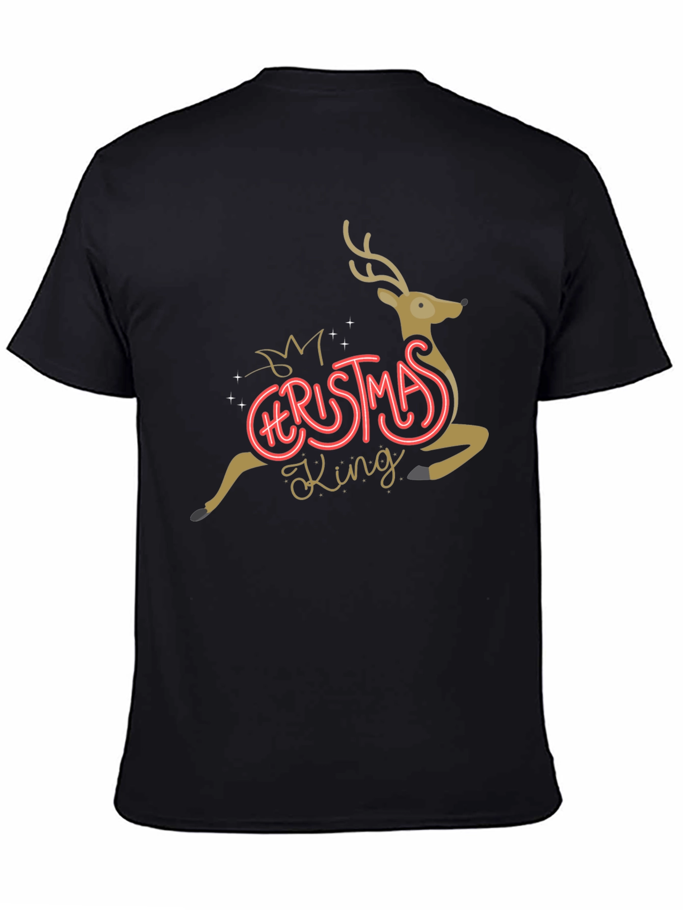 Christmas King Reindeer Graphic Tee