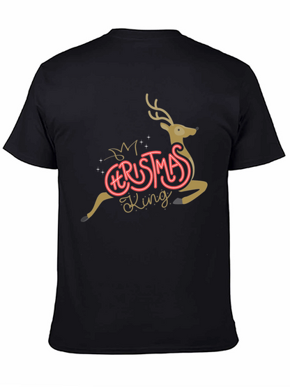 Christmas King Reindeer Graphic Tee