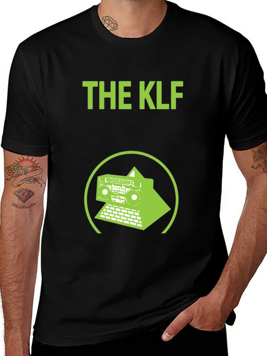 The KLF T-Shirt Boombox Pyramid Black Cotton Tee