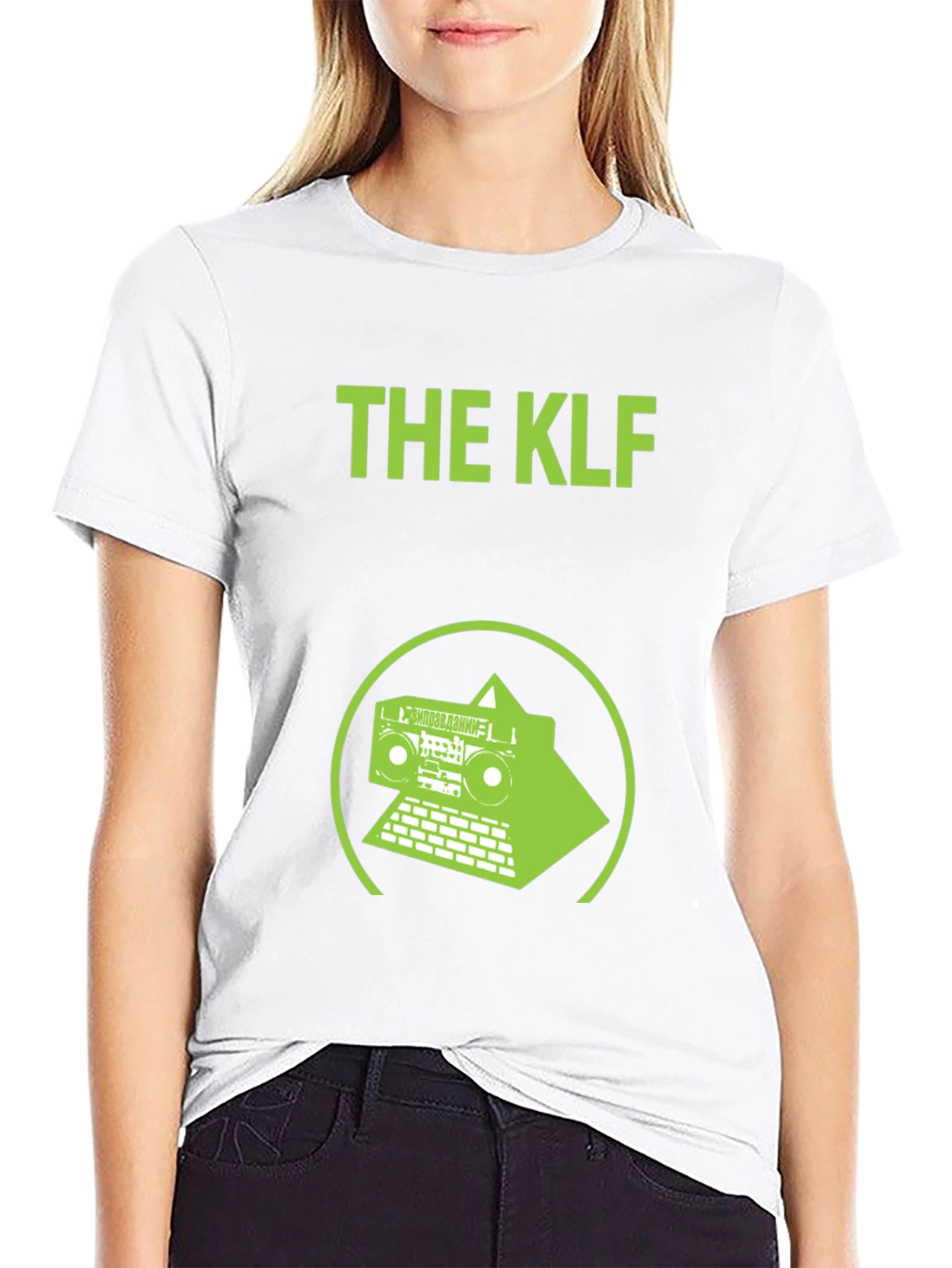 The KLF T-Shirt Boombox Pyramid Black Cotton Tee
