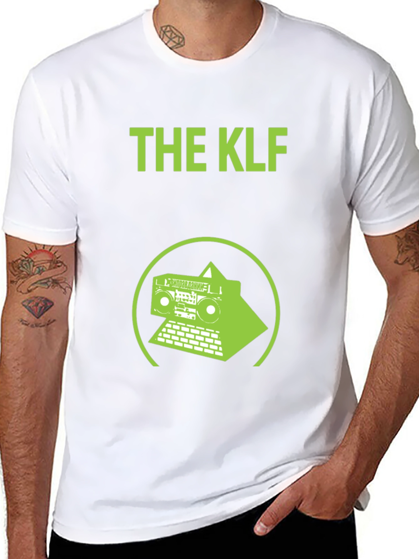 The KLF T-Shirt Boombox Pyramid Black Cotton Tee