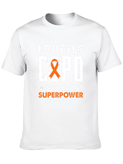 I Battle COPD T-Shirt: Superpower Awareness Tee