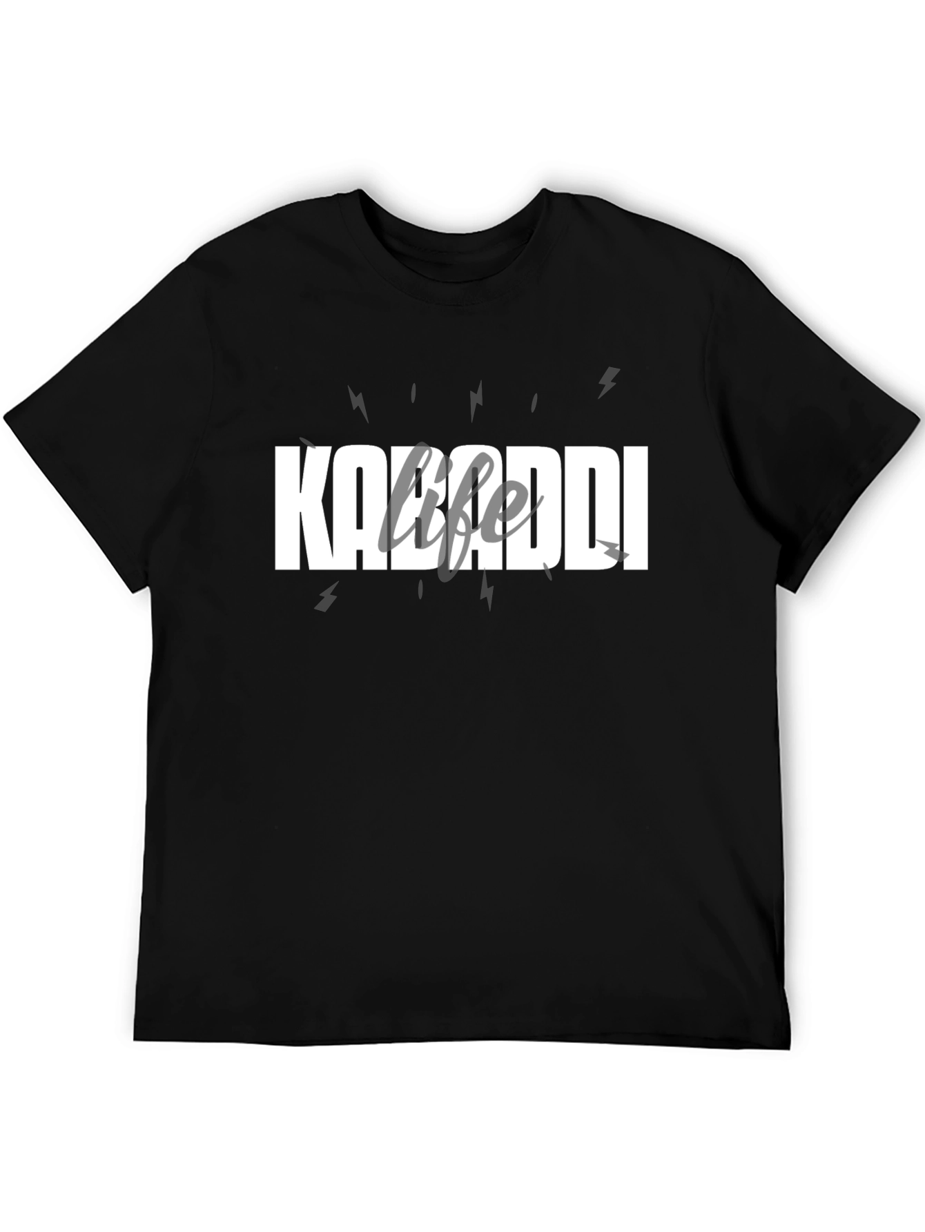 Kabaddi Life T-Shirt - Black Cotton Tee