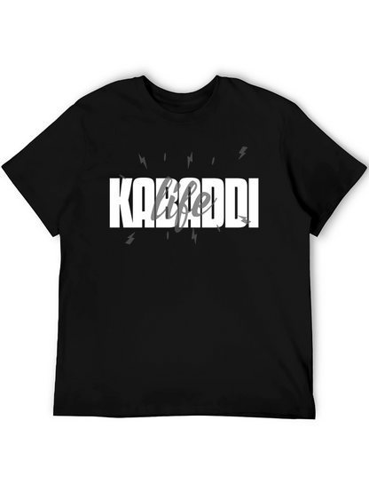 Kabaddi Life T-Shirt - Black Cotton Tee