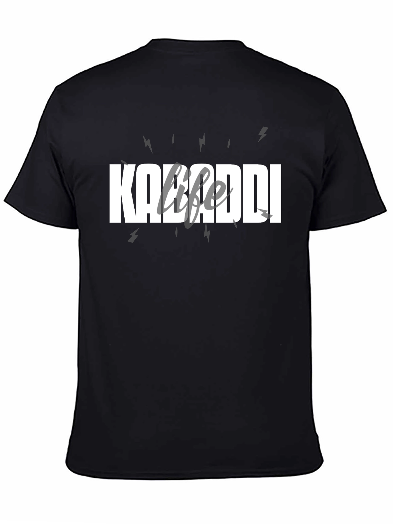 Kabaddi Life T-Shirt - Black Cotton Tee